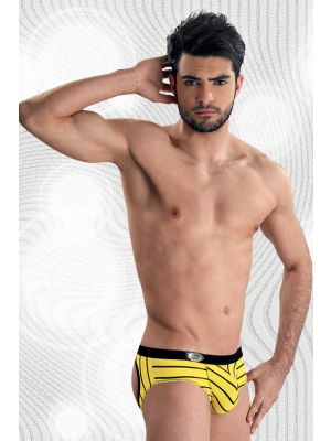 SOSPENSORIO GIALLO A RIGHE