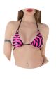 Bade-Triangel-BH, Zebra pink