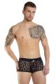 beflockter Push-up-Boxer mit Leopardenmuster