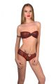 3028 reggiseno fascia lame rosso