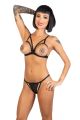 reggiseno triangolo aperto con laccetti strass