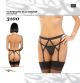 reggicalze nero strass