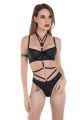 reggiseno balconcino fetish con laccetti e collier 