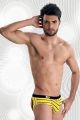 SOSPENSORIO GIALLO A RIGHE 