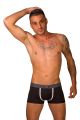 Boxer anatomico nero elastico grigio