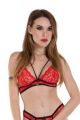 reggiseno rete rosso