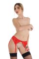 reggicalze pizzo rosso
